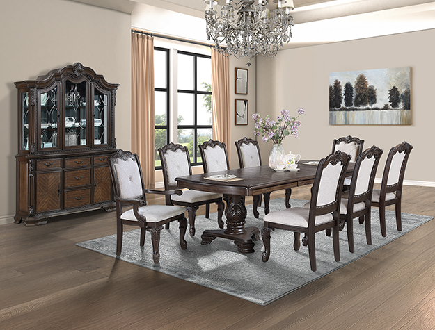 KIERA DINING GROUP-COFFEE BROWN