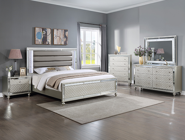 CRISTIAN BEDROOM GROUP CHAMPAGNE